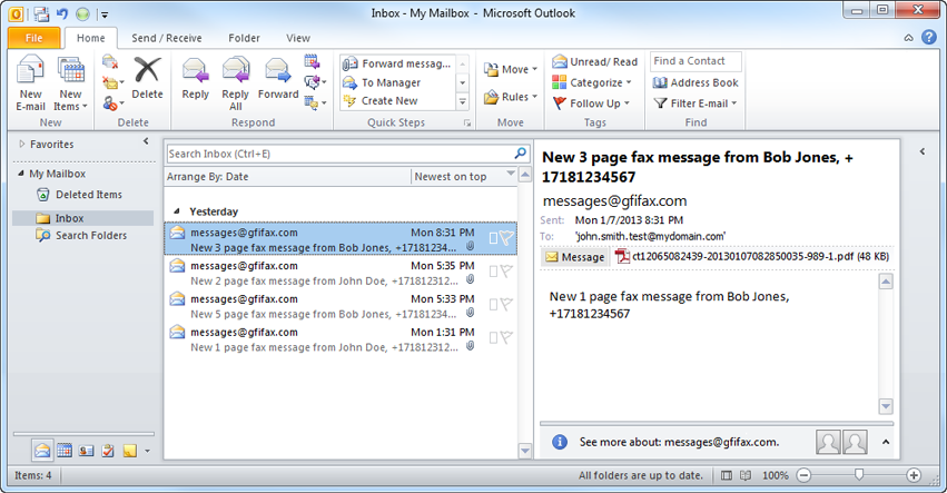 Automate fax routing